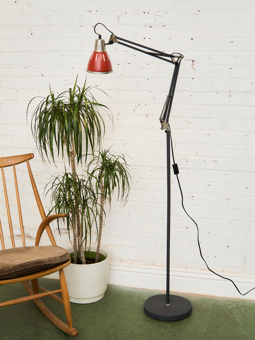 Adjustable Orange Floor Lamp