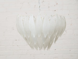 Chandelier Of Glass Feathers