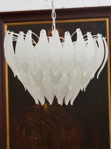 Chandelier Of Glass Feathers