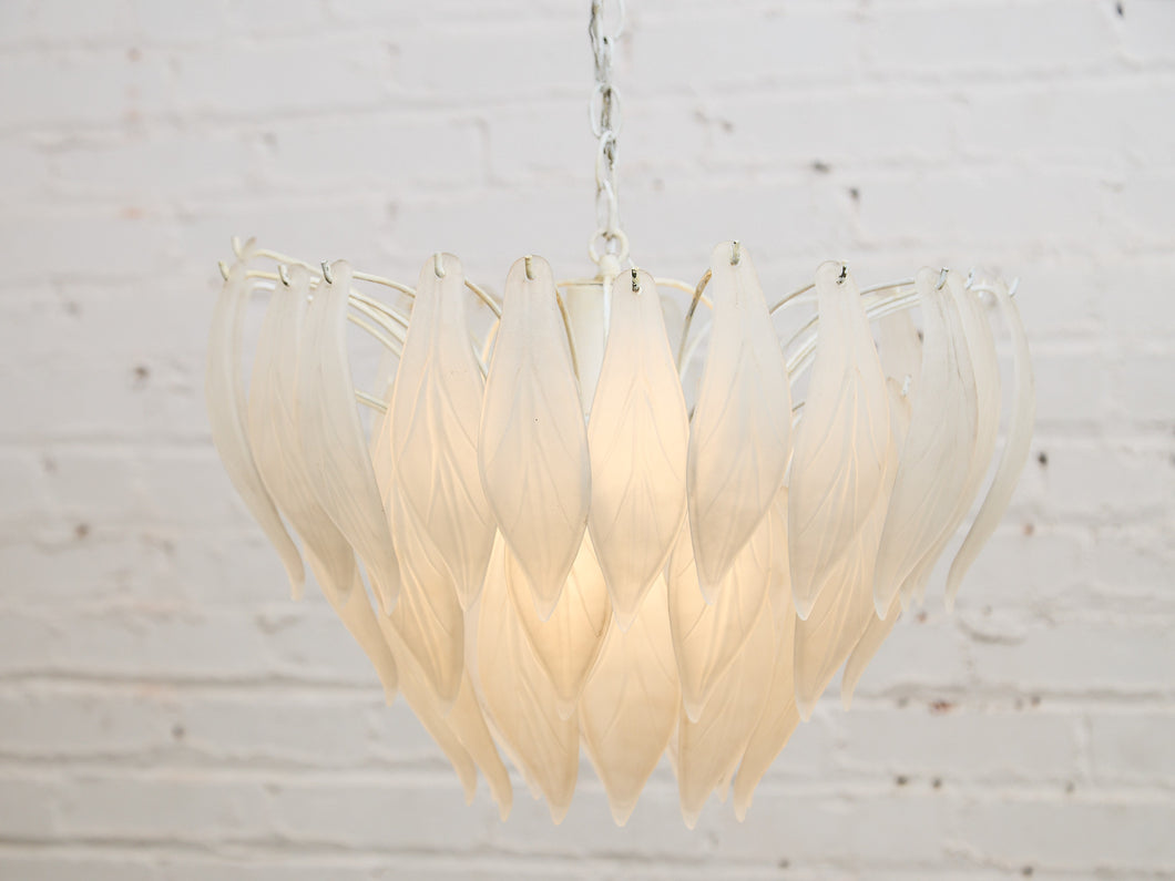 Chandelier Of Glass Feathers