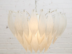 Chandelier Of Glass Feathers