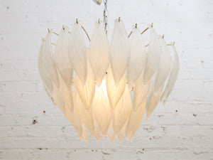 Chandelier Of Glass Feathers
