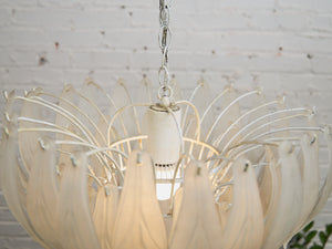 Chandelier Of Glass Feathers