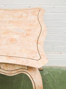 Maitland-Smith Pink Tessellated Stone Finish Desk