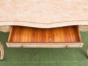 Maitland-Smith Pink Tessellated Stone Finish Desk
