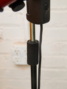 Vintage Design 70/80s Red Tole Double Spot Lamp