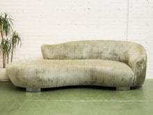 Load image into Gallery viewer, Curved Vintage Serpentine Sofa in the Style of Vladimir Kagan
