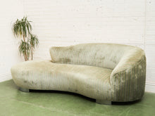 Load image into Gallery viewer, Curved Vintage Serpentine Sofa in the Style of Vladimir Kagan
