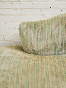 Curved Vintage Serpentine Sofa in the Style of Vladimir Kagan