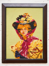 Load image into Gallery viewer, Lady in Bloom Pop Art Needle Point Art
