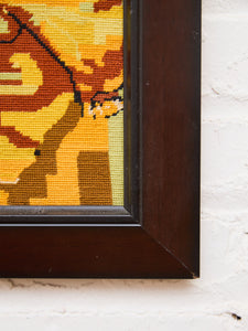 Lady in Bloom Pop Art Needle Point Art