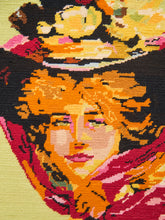 Load image into Gallery viewer, Lady in Bloom Pop Art Needle Point Art
