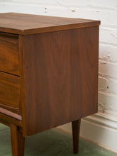 Load image into Gallery viewer, Double Drawer Vintage Nightstand
