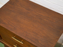 Load image into Gallery viewer, Double Drawer Vintage Nightstand
