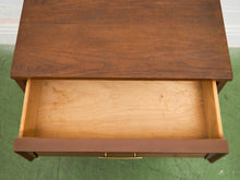 Load image into Gallery viewer, Double Drawer Vintage Nightstand
