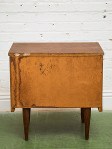 Double Drawer Vintage Nightstand