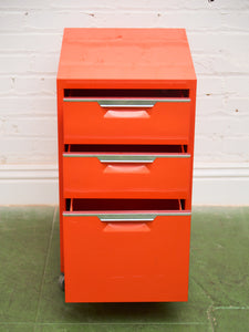 Orange File Cabinet