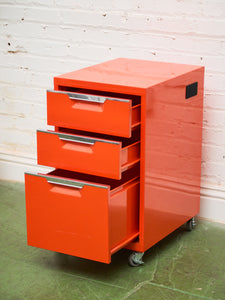 Orange File Cabinet