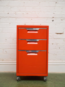Orange File Cabinet