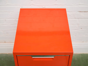 Orange File Cabinet