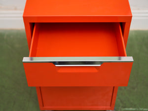 Orange File Cabinet