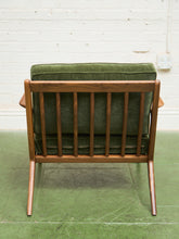 Load image into Gallery viewer, Ziggy Walnut Lounge Chair in Green
