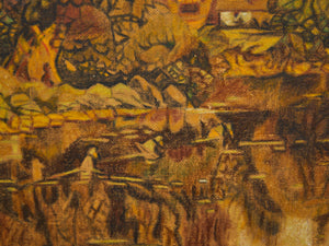 Autumn Reflections at Twilight Painting