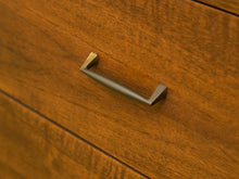 Load image into Gallery viewer, Merton Gershun Style Bassett Mid Century Walnut and Brass Louvered 9 Drawer Dresser
