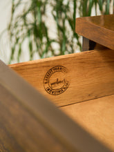 Load image into Gallery viewer, Merton Gershun Style Bassett Mid Century Walnut and Brass Louvered 9 Drawer Dresser

