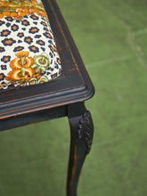 Load image into Gallery viewer, A George III Style Black Lacquered Stool
