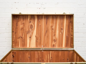 1950’s Hollywood Regency Brass Chest