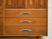 Load image into Gallery viewer, Broyhill Premier Sculptra Magna Mid Century 8 Drawer Highboy Dresser
