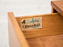 Load image into Gallery viewer, Broyhill Premier Sculptra Magna Mid Century 8 Drawer Highboy Dresser
