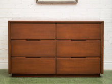 Load image into Gallery viewer, 6 Drawer Large Drawer Mid Century Dresser
