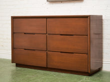 Load image into Gallery viewer, 6 Drawer Large Drawer Mid Century Dresser
