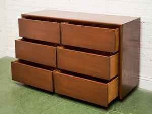 6 Drawer Large Drawer Mid Century Dresser