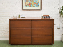 Load image into Gallery viewer, 6 Drawer Large Drawer Mid Century Dresser
