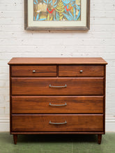 Load image into Gallery viewer, Mid Century Ace-Hi Solid Walnut Dresser Chest

