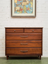 Load image into Gallery viewer, Mid Century Ace-Hi Solid Walnut Dresser Chest
