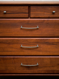 Mid Century Ace-Hi Solid Walnut Dresser Chest