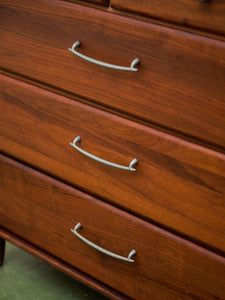 Mid Century Ace-Hi Solid Walnut Dresser Chest