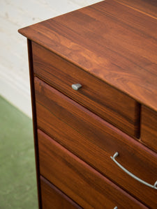 Mid Century Ace-Hi Solid Walnut Dresser Chest