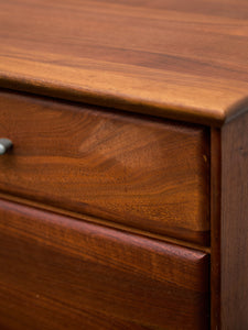 Mid Century Ace-Hi Solid Walnut Dresser Chest