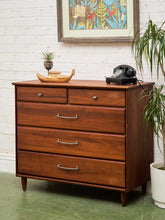 Load image into Gallery viewer, Mid Century Ace-Hi Solid Walnut Dresser Chest
