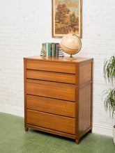 Load image into Gallery viewer, 5 Drawer Mahogany Highboy Dresser
