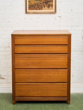 Load image into Gallery viewer, 5 Drawer Mahogany Highboy Dresser
