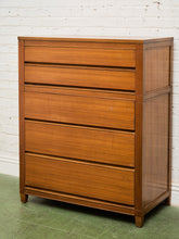 Load image into Gallery viewer, 5 Drawer Mahogany Highboy Dresser

