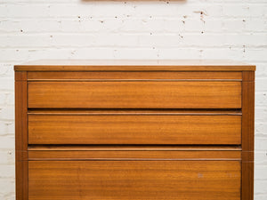 5 Drawer Mahogany Highboy Dresser