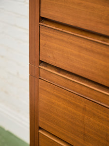 5 Drawer Mahogany Highboy Dresser