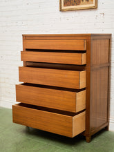 Load image into Gallery viewer, 5 Drawer Mahogany Highboy Dresser
